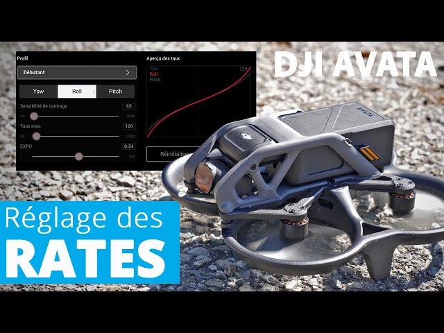 DJI AVATA : Réglage des RATES (expo en mode manuel).