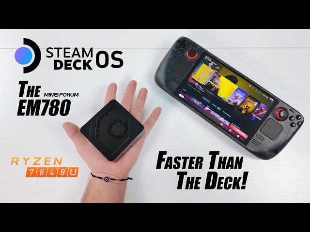 The Smallest 7840U mini Pc Runs SteamOS Way Faster Than The Steam Deck! Hands on testing