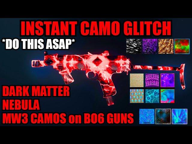 *NEW* SOLO INSTANT CAMO GLITCH BO6! DO ASAP MW3 CAMOS on BO6 GUNS! BO6 GLITCHES! BO6 ZOMBIES GLITCH!