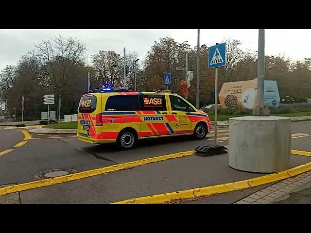 NEF ASB Ludwigsburg auf Einsatzfahrt