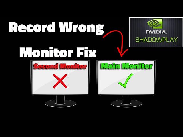 Geforce Experience Recording Wrong Monitor Fix // 2 Fixes // Guaranteed Succes 2021