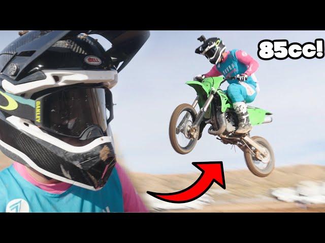 Absolutely RIPPING KX 85 at Motorcross Track!