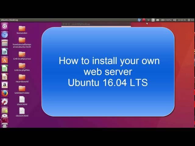 How to install web server ubuntu16 04 from scratch the best and fastest way