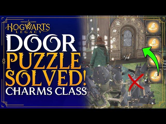 Hogwarts Legacy Door Puzzle SOLVED - Charms Class Secret Room How To Open - Charms Class Guide