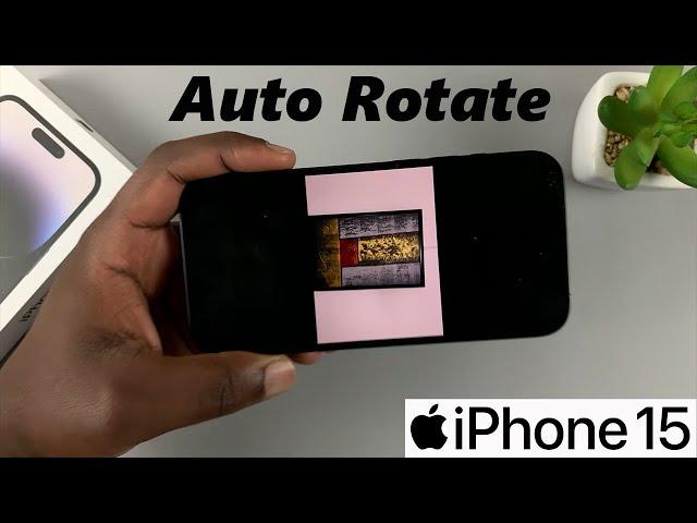 How To Enable / Disable Screen Auto Rotation On iPhone 15 & iPhone 15 Pro