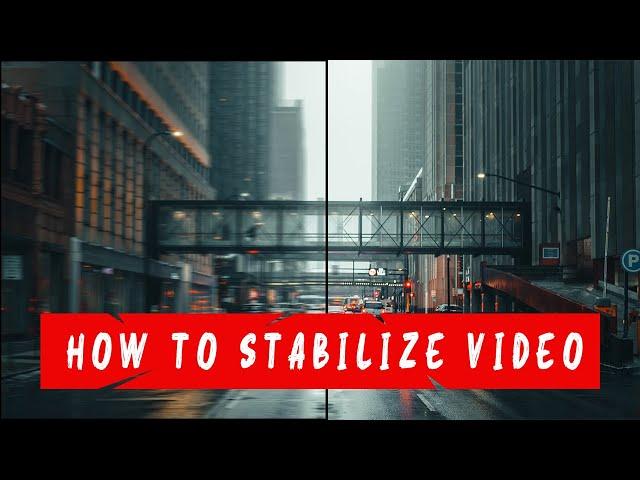 How to stabilize shaky video in premiere pro