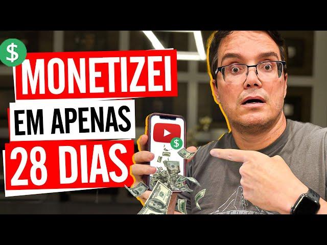 COMO MONETIZAR UM CANAL A JATO NO YOUTUBE [MONETIZEI EM 28 DIAS]