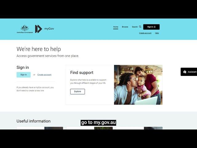 How to create a myGov account