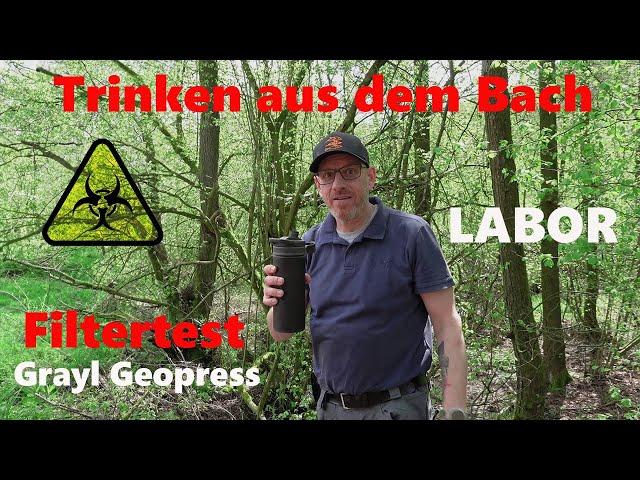 Trinken aus dem Bach | GRAYL FILTER | Laboranalyse - Kräuterkunde, Katadyn Befree und Damentoilette