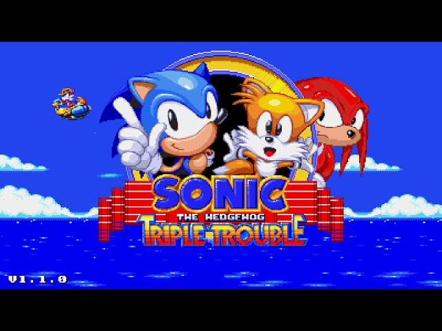 Sonic Triple Trouble 16-Bit (v1.1.0 Final Update)  100% Playthrough + Extras (1080p/60fps)