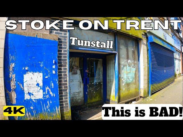 England TUNSTALL STOKE ON TRENT  This is BAD | Boarded Up | Ghost Town UK 4K