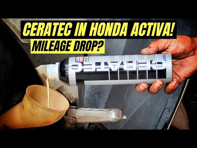 LIQUIMOLY CERATEC IN HONDA ACTIVA BIKE, MOTUL ADDINOL MAK ENGINE OIL BEST OIL ADDITIVE