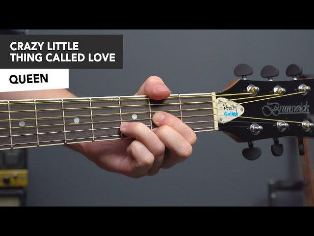 Queen - Crazy Little Thing Called Love - Guitar Lesson Tutorial - How to Play Easy Guitar Songs