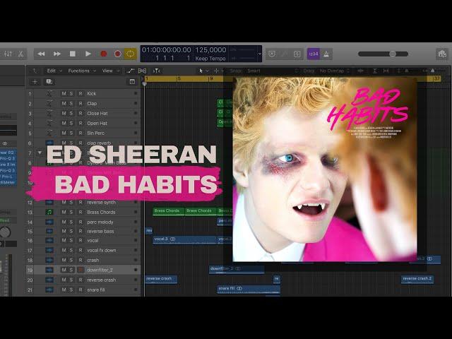 Ed Sheeran - Bad Habits (Logic Pro X Remake) / Instrumental