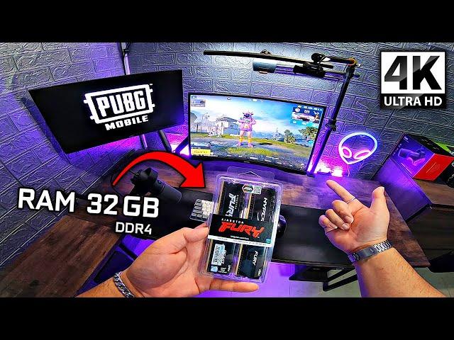 32GB RAM FOR PUBG MOBILE 2.8 EMULATOR GAMELOOP 90 FPS ULTRA HDR 4K (POV ASMR)