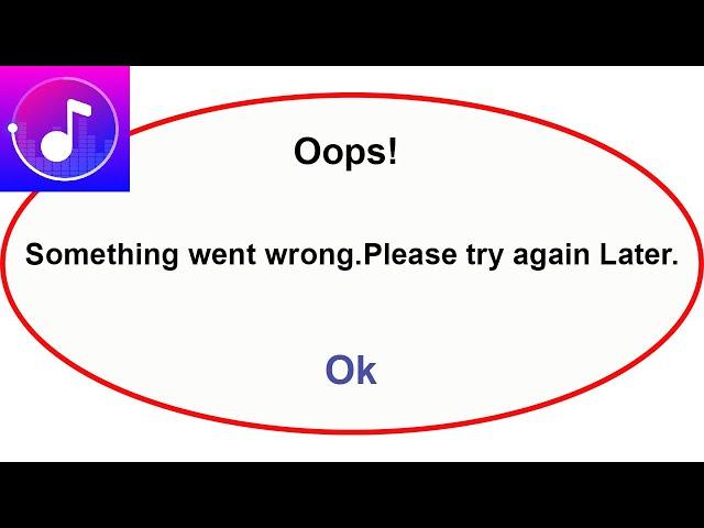 Fix Music Player App Oops Something Went Wrong Error | Fix Music Player  went wrong error | PSA 24