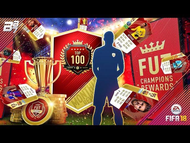 TOP 100 MONTHLY FUT CHAMPIONS REWARDS! GUARANTEED ICON AND 44 RED INFORMS! | FIFA 18 ULTIMATE TEAM