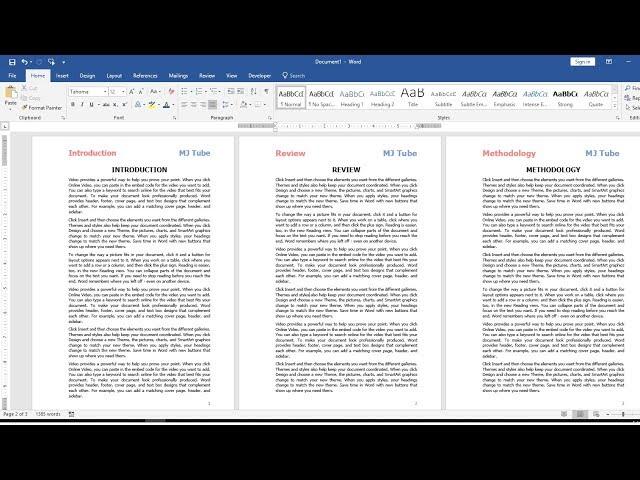 How to Apply Different Header & Footer on Same Word Document