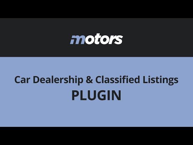 Motors - Car Dealership & Classified Listings Plugin - StylemixThemes