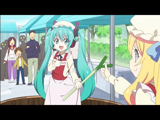 Miku Stomping on grape! / Jashin-chan Dropkick X Episode 09 English Subbed