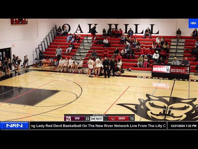 Woodrow Wilson High School at Oak Hill High School WV Girls High School Basketball 11/21/24