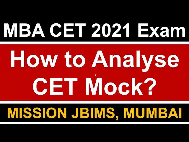 How to Analyse MBA-CET Mock? || Detailed Analysis using Test Portal || Must Watch