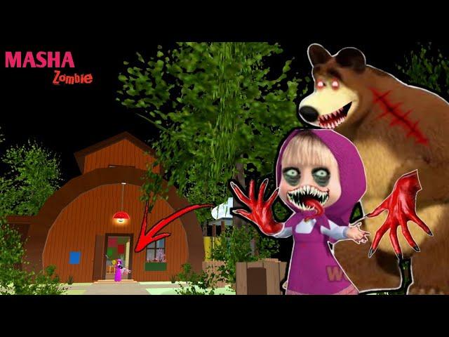 MASHA Zombie & Wild BEAR  | SAKURA School Simulator Horror Drama 