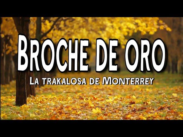 Broche de oro - La trakalosa de Monterrey (Letra/Lyrics)