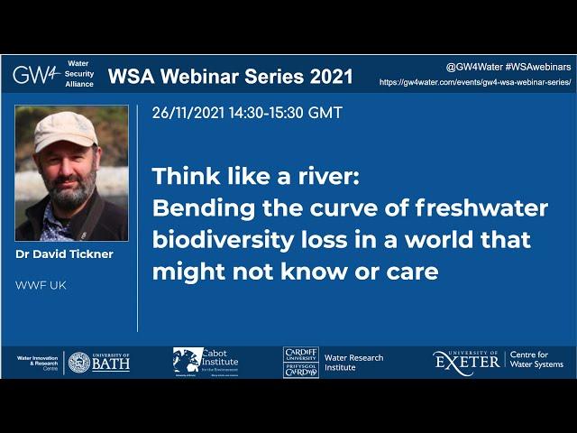 WSA Seminar Series: Think like a river