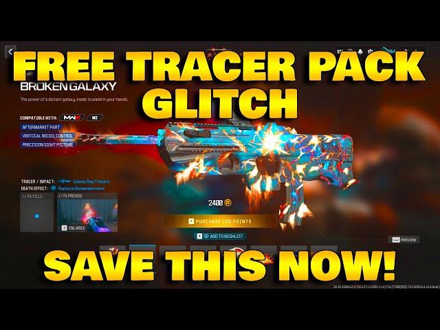 *NEW* FREE TRACER PACK GLITCH  SAVE THIS BEFORE ITS TOO LATE MW3/WARZONE3/GLITCHES