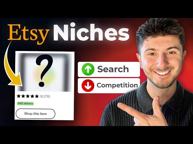 How to Find LOW COMPETITION Niches on Etsy (2024)