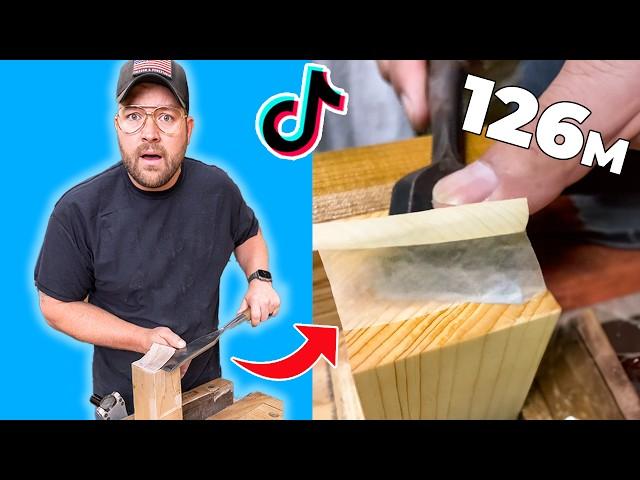 Testing More Viral Woodworking TikTok Techniques