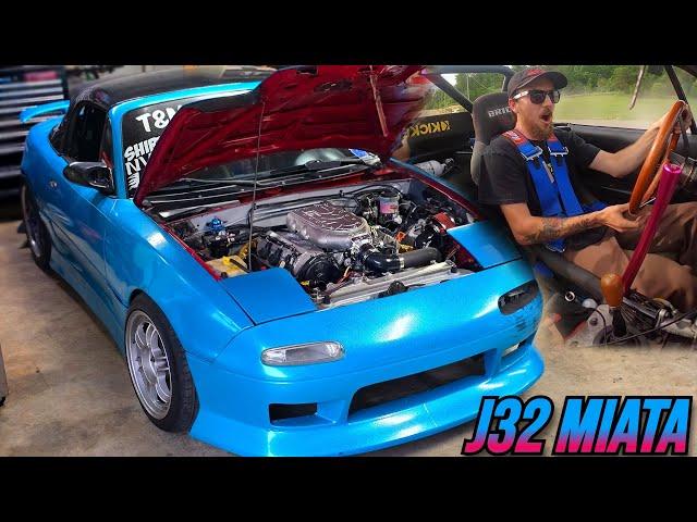 We J32 Swapped a Miata and It absolutely RIPS! Fueltech FT450