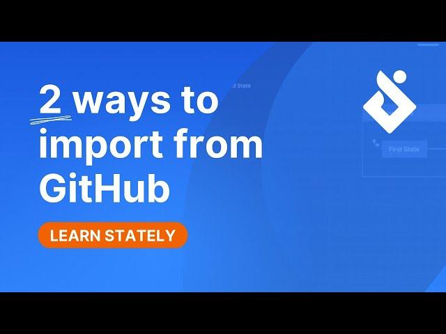 2 ways to import from GitHub