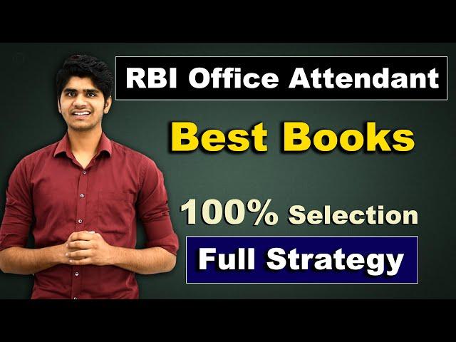 Best Books for RBI Office Attendant | & Full Preparation Strategy | 100% Selection