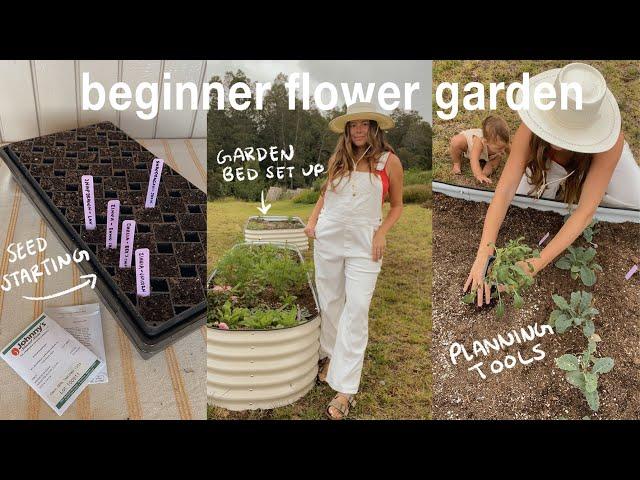 How To Start A Cut Flower Garden ⎮ Planning Tips, Seed Starting, Garden Beds (beginner friendly)