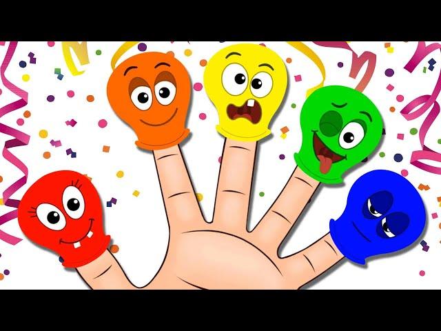 Finger Family Song | Balloon Finger Family + More Nursery Rhymes & Fun Songs For Kids