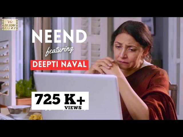 Neend - Sleep | Ft Deepti Naval | Award Winning Hindi Short Film | Six Sigma Films