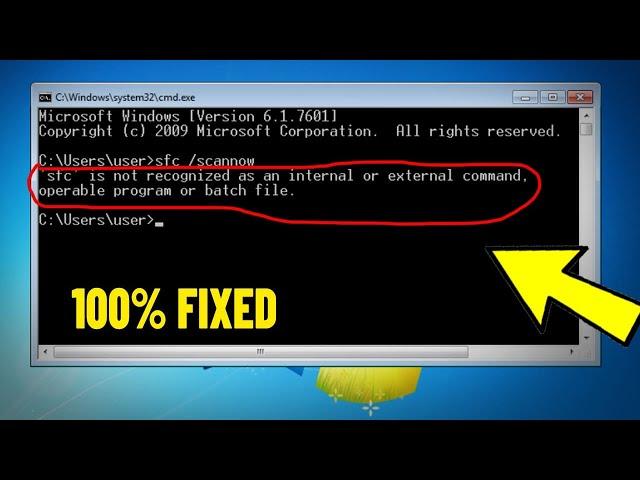 is not recognized as an internal or external command in Windows 11 / 10/8/7 - How To Fix CMD Error 