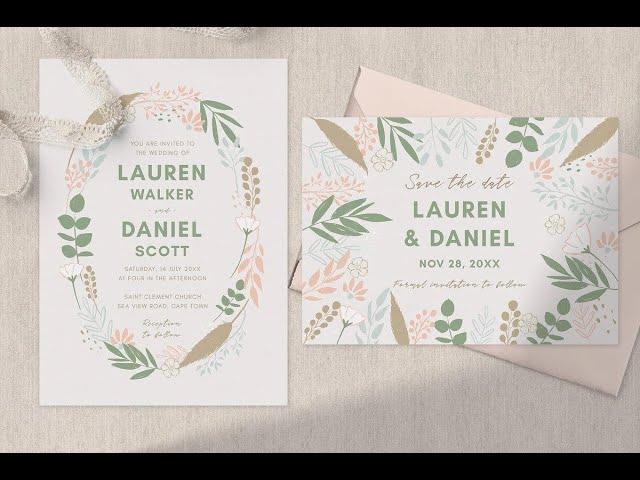 How I Design a Wedding Invitation Template in Adobe Illustrator