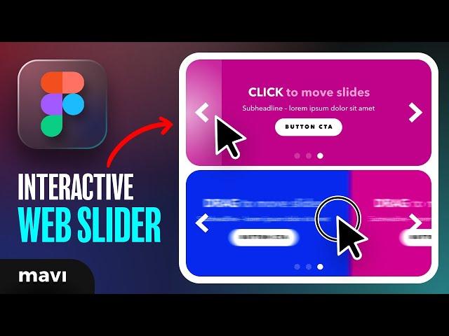 Create an Interactive WEB SLIDER in Figma