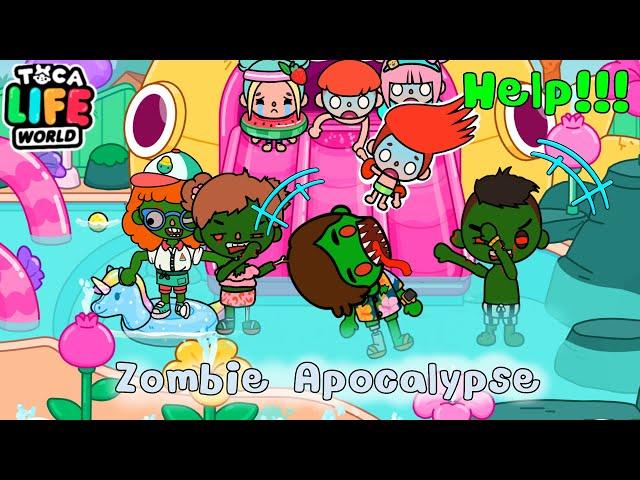 Zombie Apocalypse Attack in water park | Toca Boca | Toca Life World