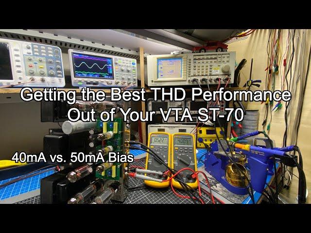 Getting the Best THD Performance Out of Your VTA ST-70: 50mA Vs 40mA Bias Experiments