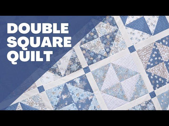 FUN and fast fat quarter quilt with a striking design.  Make in a day!