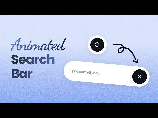 Search Bar Using HTML CSS & JavaScript | Animated Search Box