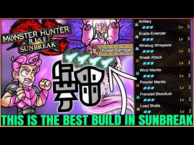 Bullet Barrage is Overpowered Now - New Best Sunbreak Gunlance Build - Monster Hunter Rise Sunbreak!