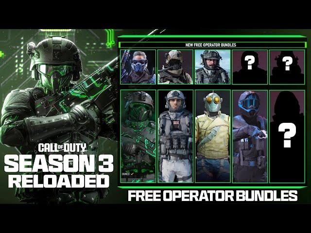 6 FREE OPERATOR SKINS TO CLAIM! (Free Operators, Bundles, & Packs) - Modern Warfare 3