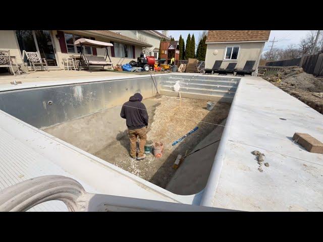 Time Lapse Rectangle Inground Pool Kit Construction From Pool Warehouse - Great job Block Family!