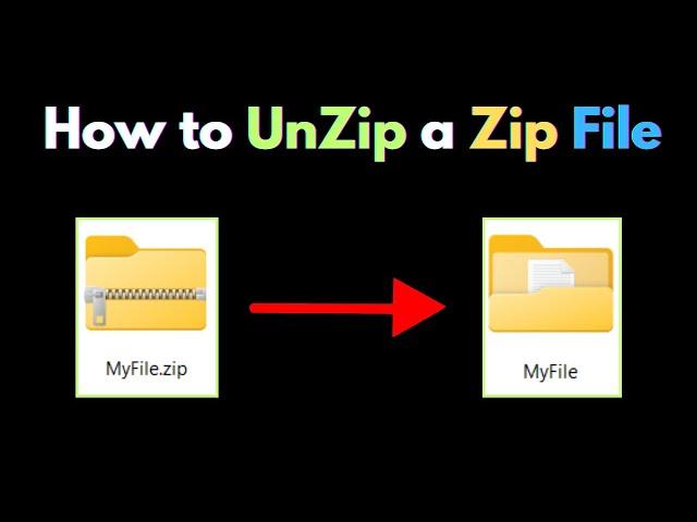 How to UnZip a Zip File