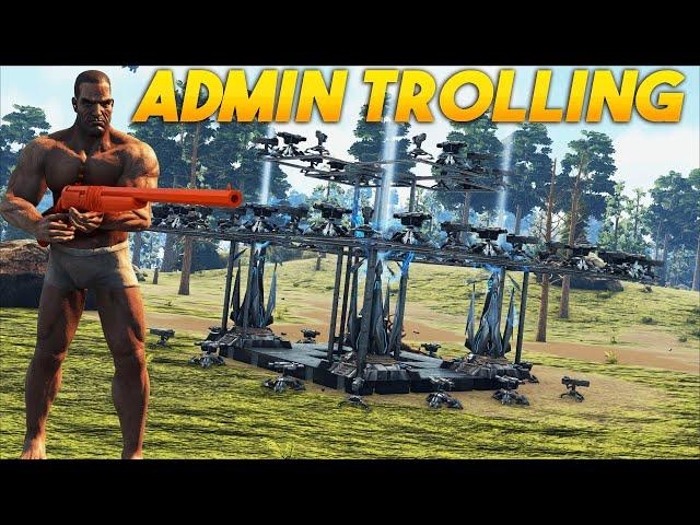 Admin Trolling Cheaters On The Most Populated Server - ARK